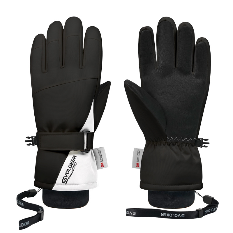 Picture of Warm Fleece-Lined Ski Gloves, Autumn and Winter Gloves, Cycling Gloves, Women's Touch Screen Gloves, Men's Cross-Border Wholesale