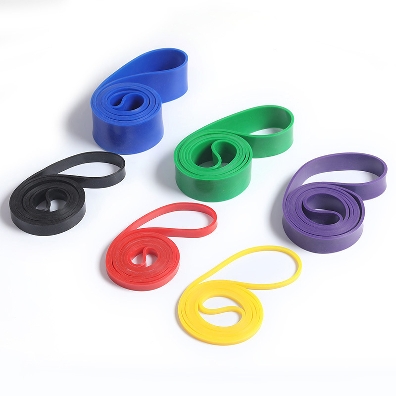 Picture of Resistance belt elastic belt TPE latex tension device elastic ring fitness belt pull-up belt elastic rope tension belt