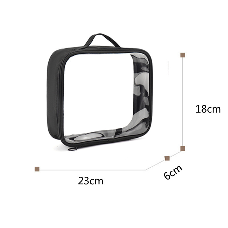 Picture of PVC transparent cosmetic bag waterproof large capacity wash bag simple portable travel storage bag cross-border in stock wholesale