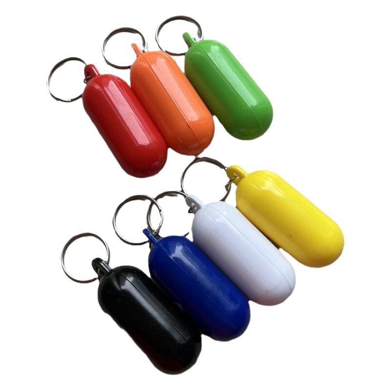 Cross-border supply Beach float key chain plastic floating key chain with key chain pendant does not sink