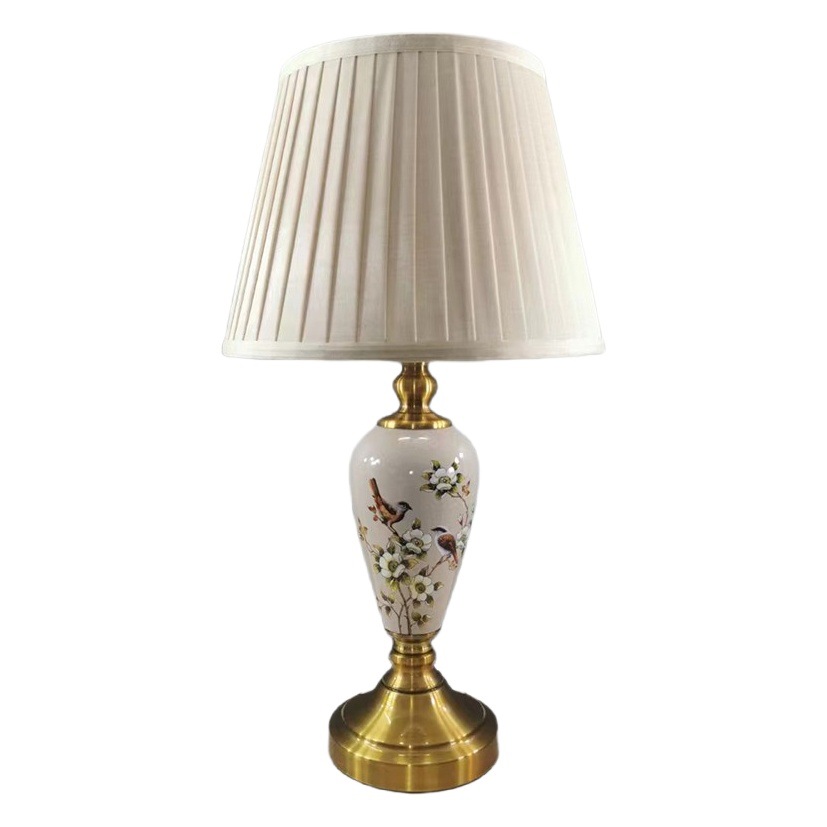 American Table Lamp Bedroom Bedside Lamp Warm Living Room Study Indoor Table Lamp Romantic Creative Ceramic Table Lamp Wholesale