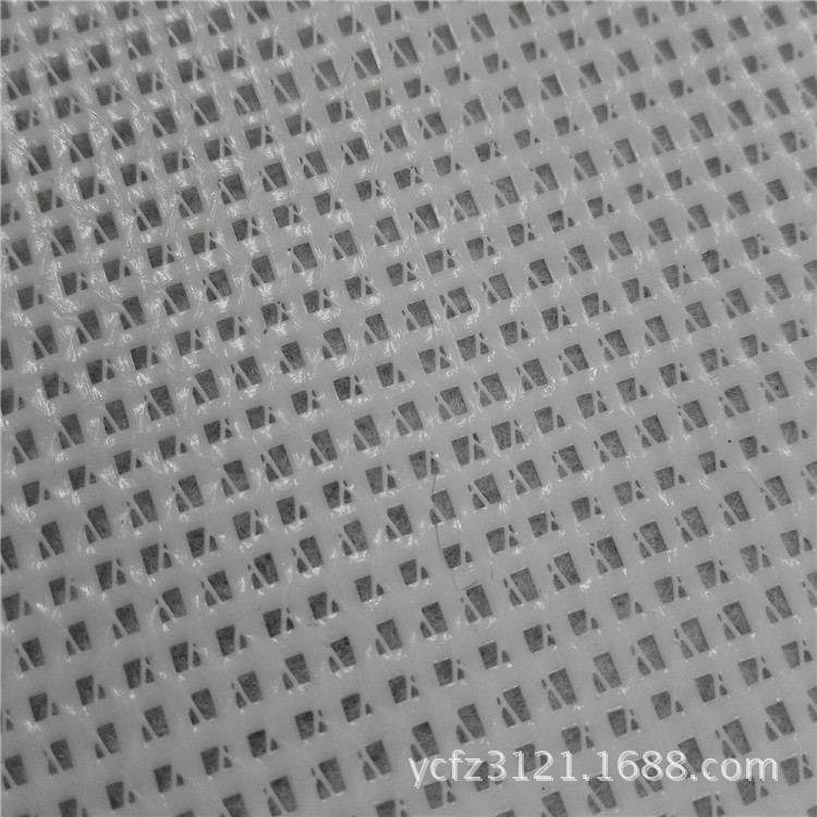 Spot direct selling PVC checkered mesh cloth PVC anti-slip mat random pattern mesh cloth luggage handbag yacht fabric