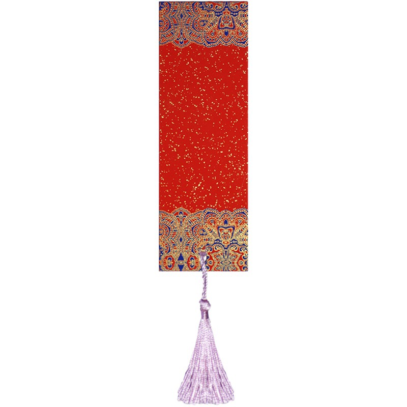 Creative bookmark batik ancient style Xuan paper blank calligraphy calligraphy calligraphy hard pen hand-painted Chinese style simple tassel bookmark