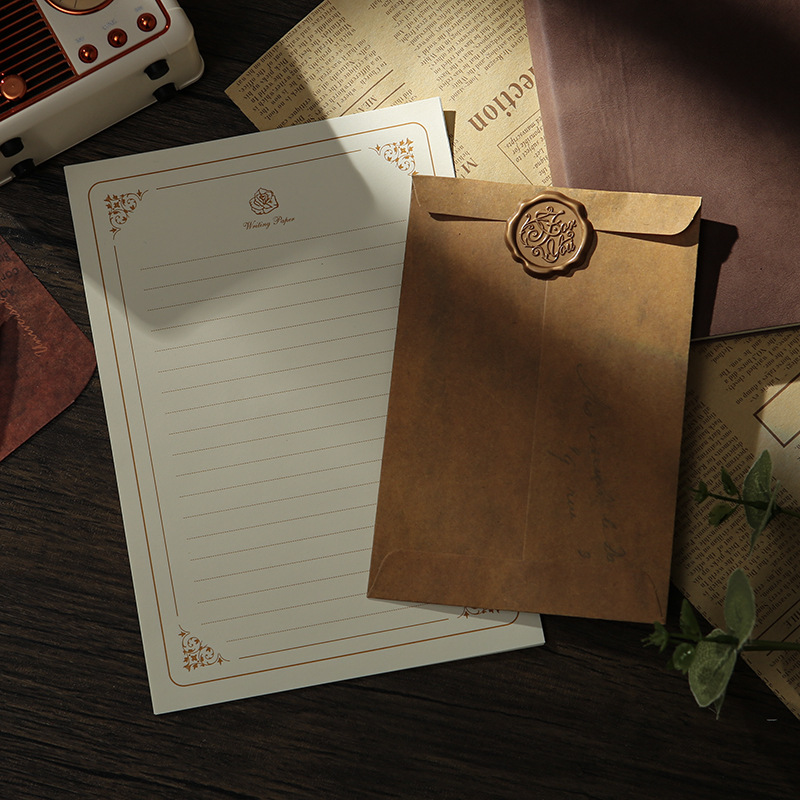 Picture of Retro envelope antique do old creative Kraft paper manufacturers envelope bag storage special paint envelope
