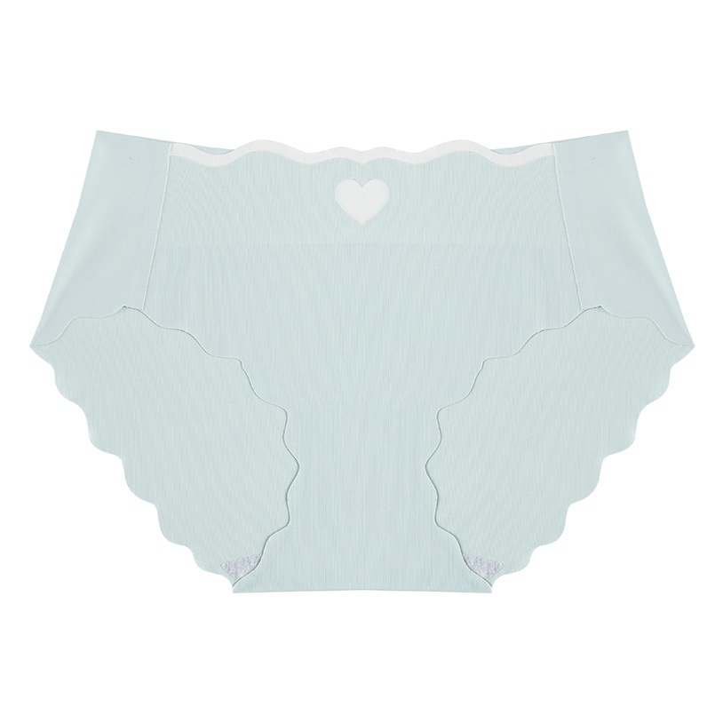 Women's seamless antibacterial pure ice silk underwear cotton crotch summer thin girl sexy briefs women Girl breathable
