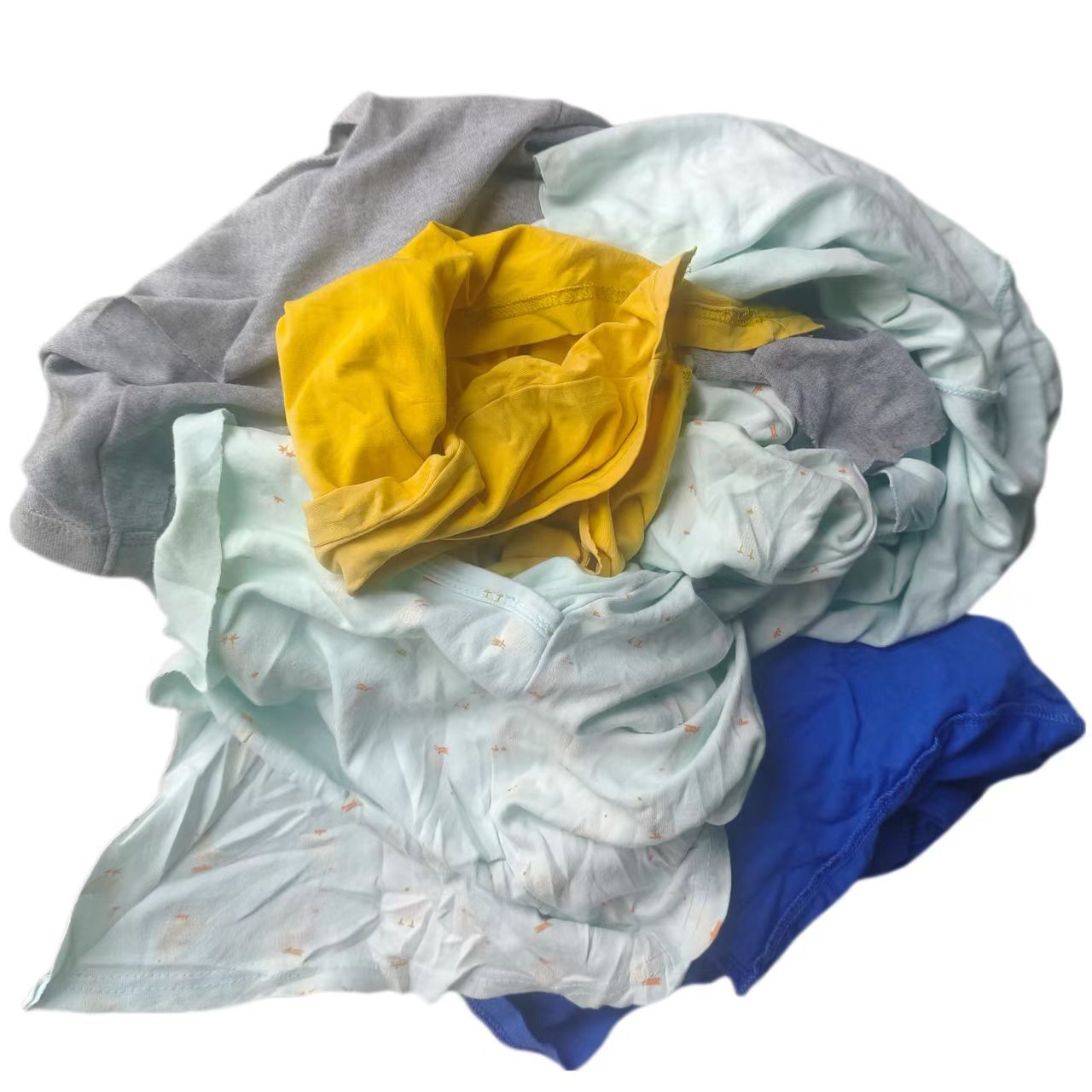 Picture of Machine Wiping Cloth Manufacturer Wholesale Variegated Cotton Cloth Pieces, Cotton Rags, Oil-Absorbing and Water-Absorbing Industrial Rags, Old Clothes