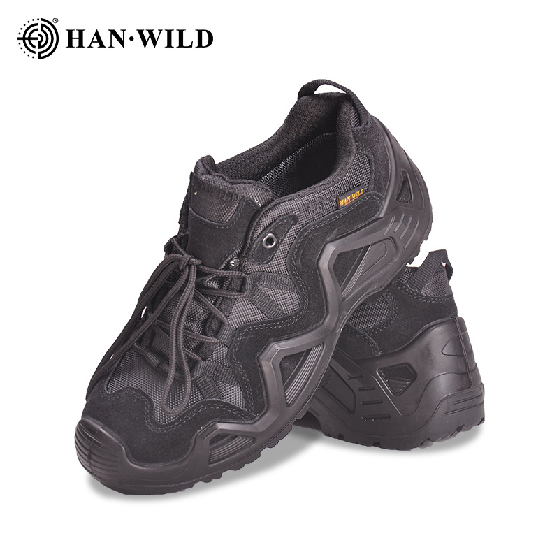 Picture of Hye Hiking Shoes Men's Non-Slip Combat Boots Low-Top Outdoor Hiking Shoes Training Tactical Boots Breathable Desert Boots
