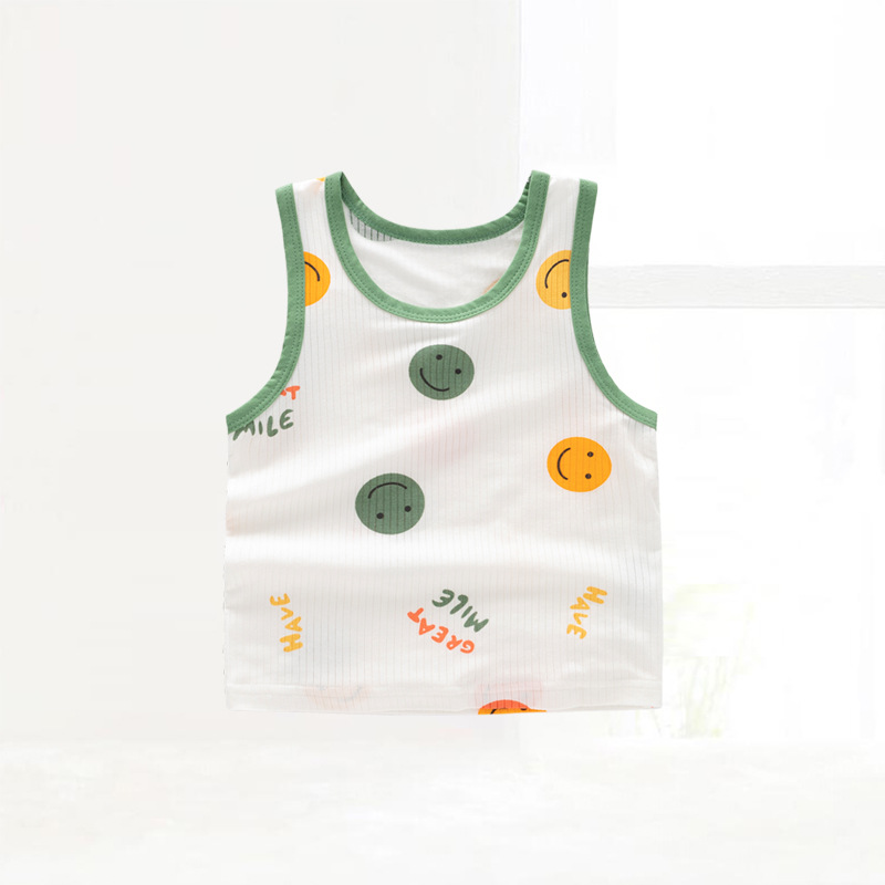 Picture of in stock wholesale baby vest summer children a summer top modal boneless baby base clothes