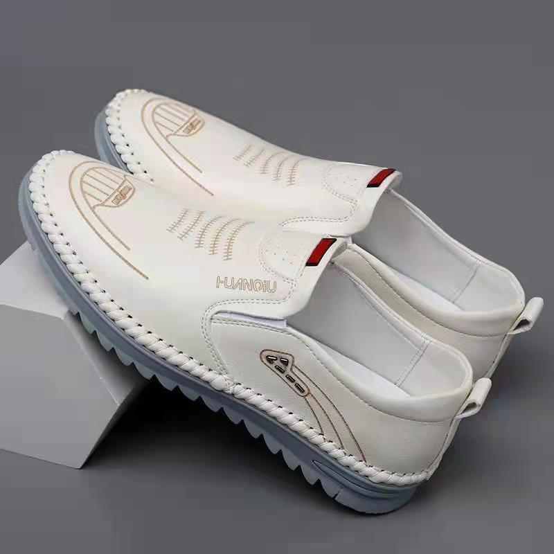 Picture of Men's leather shoes [single net same style] 2025 summer men's fashion soft leather casual soft sole wear-resistant beanie men's shoes