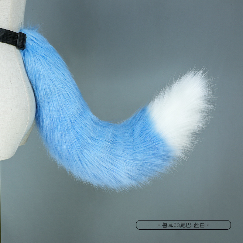 Picture of Handmade Simulated Animal Tail Cute Cosplay Dress up Comic Exhibition Fashion Accessories Handmade Plush Fox Tail