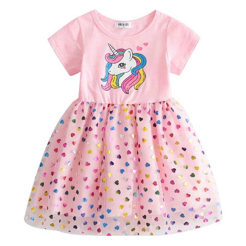 Girls' Summer Dress New 2025 Stylish dress Girl's Summer Princess Vacant Dress