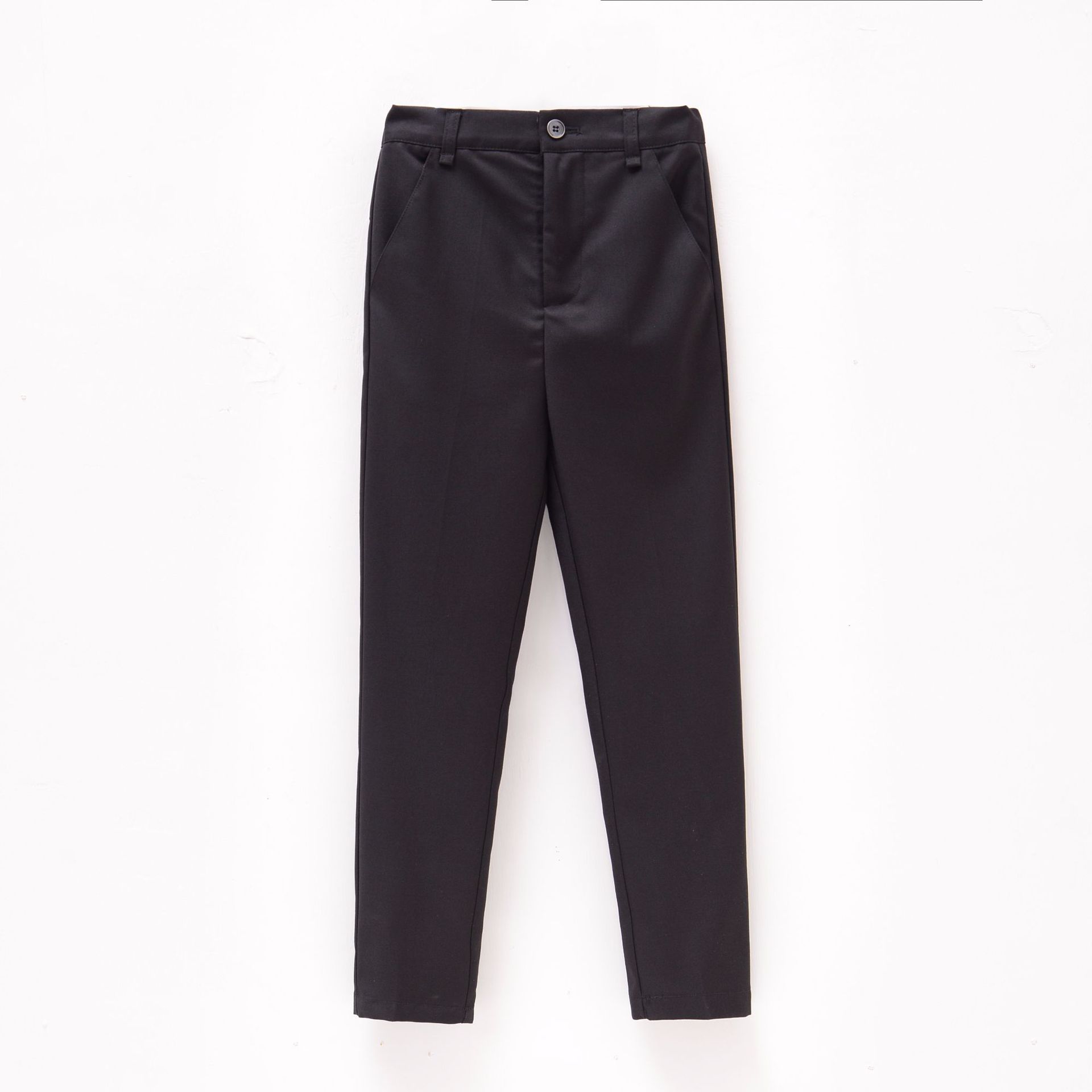 Picture of Children's Trousers Boys Black Suit Pants for Middle and Large Children and Primary School Pants White Trousers dark blue School Uniform Pants