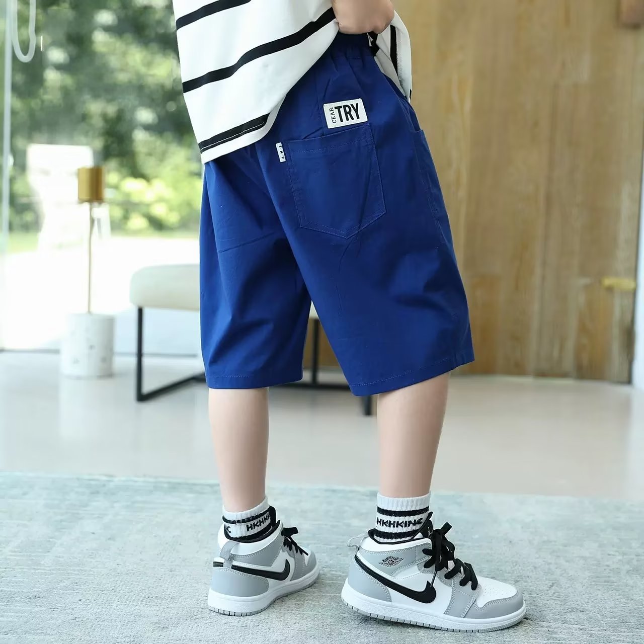 Picture of Boys' Casual Shorts Summer Thin 2023 New Children's Sports Fixture Pants Loose Trendy Pants