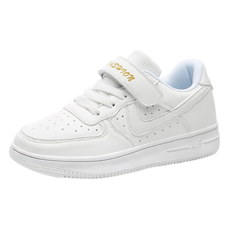 Foreign trade children's shoes children's white shoes boys' shoes 2024 Spring and Autumn new student girls' white sports Board Shoes