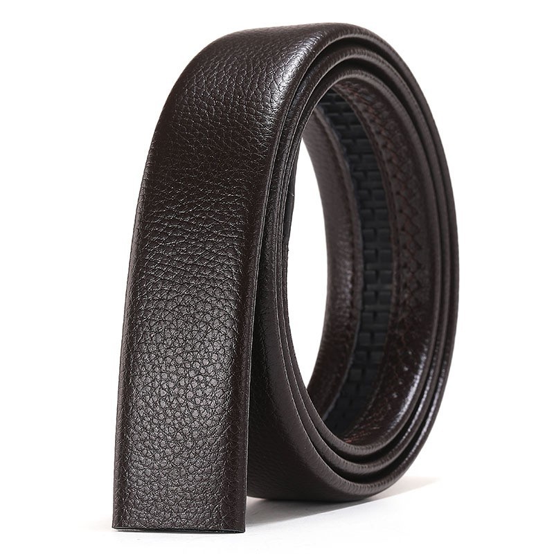 Picture of Men's belt with automatic buckle headless belt body imitation leather scratch-resistant automatic buckle belt 3.6CM wide manufacturer batch