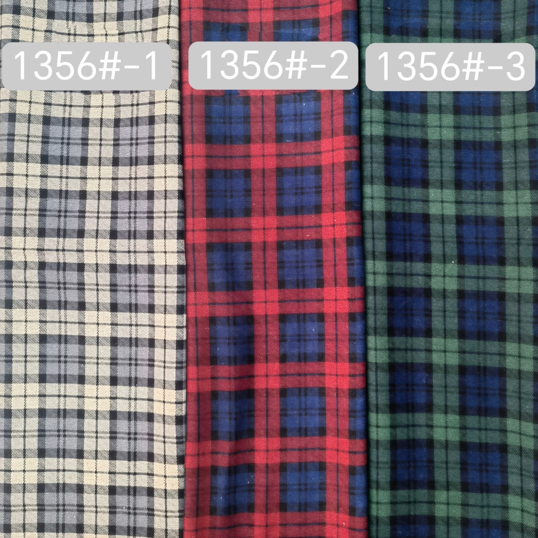 Square Plaid Flower Fabric, Spring and Summer Shirt Dress, Beach Pants, Background DIY Fabric, Cotton and Linen Printed Fabric