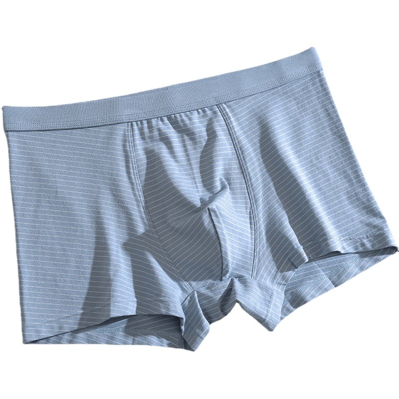 Men's Underwear Cotton Boxers Modal Boxer Shorts Japanese Striped Fashion Mid-Waist Men's Breathable Shorts