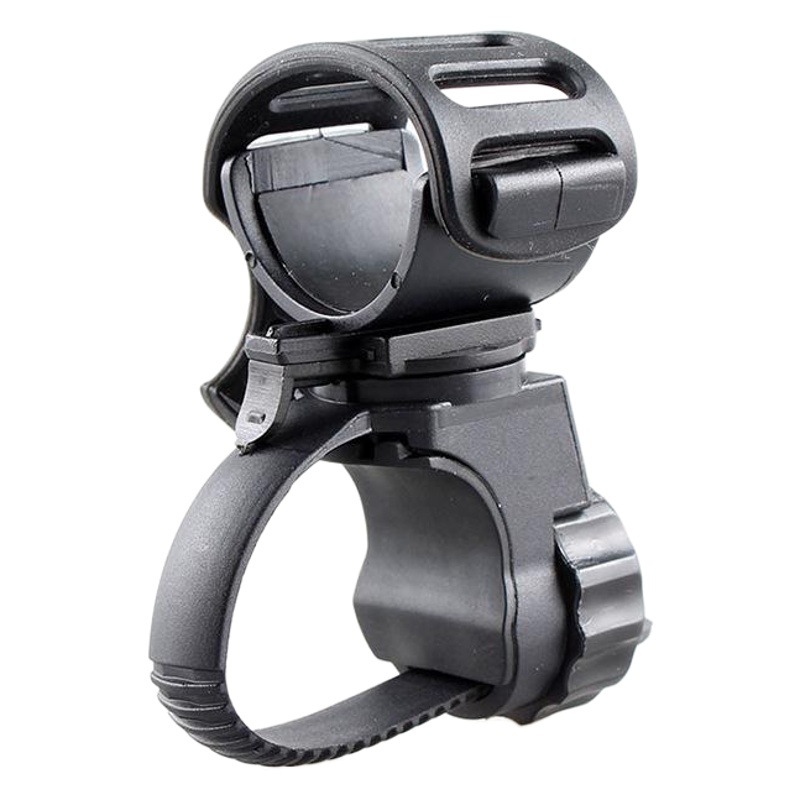 Flashlight clip mountain bike lamp holder torch holder 360 degree rotation suitable for large and small diameter bicycle accessories
