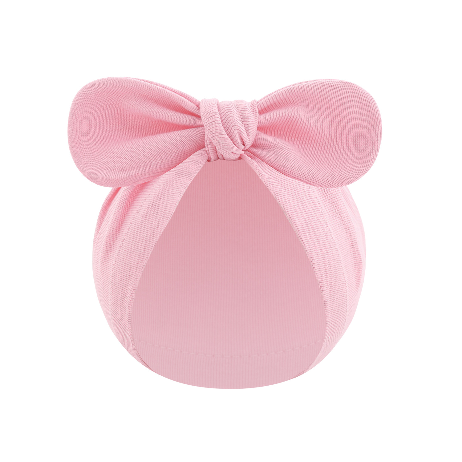Picture of New children's solid color turtle cap baby Indian cap baby ball knotted cap ins Europe and America wholesale rabbit ear cap