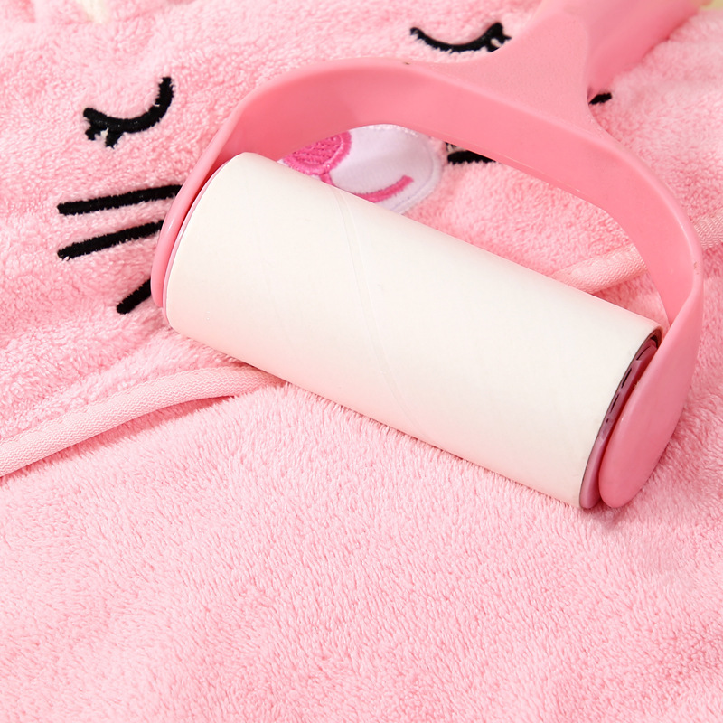 Picture of Coral fleece cartoon quilt children's hooded bath towel baby bag bath towel baby blanket soft absorbent bag single