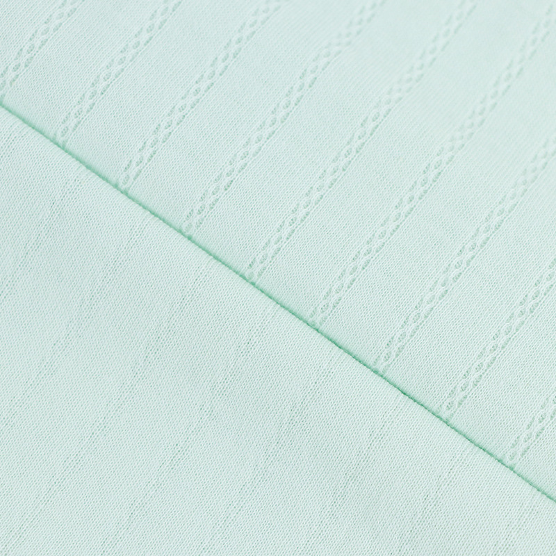 Picture of Kilogram price double-layer vertical strip jacquard air layer cotton double-layer air layer knitted fabric baby clothing fabric