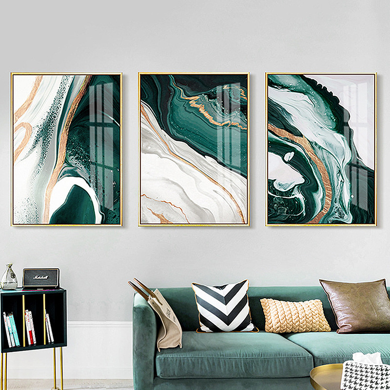 SOURCE Factory light luxury abstract marbling living room hanging painting spray painting canvas painting core bedroom decorative painting wholesale