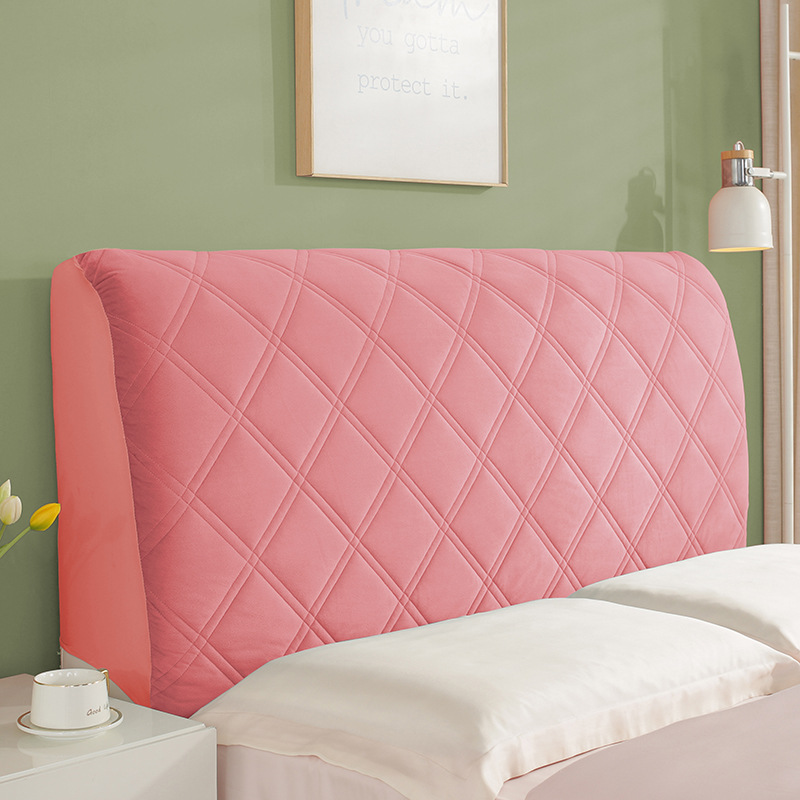 Picture of Quilted and Thickeneded High-End Bedside Cover with Wooden Bed Backrest, Soft Bag, All-Inclusive, Universal Four-Season Dust Cover