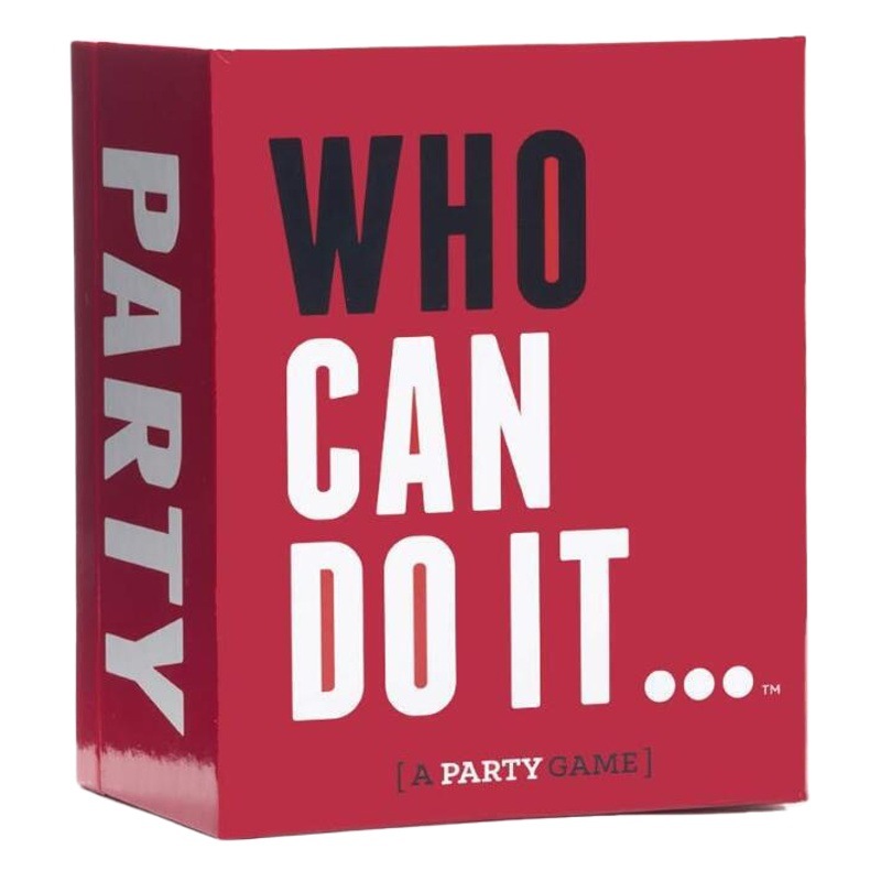 Who Can Do It in English-party cards that compete with friends to win challenges