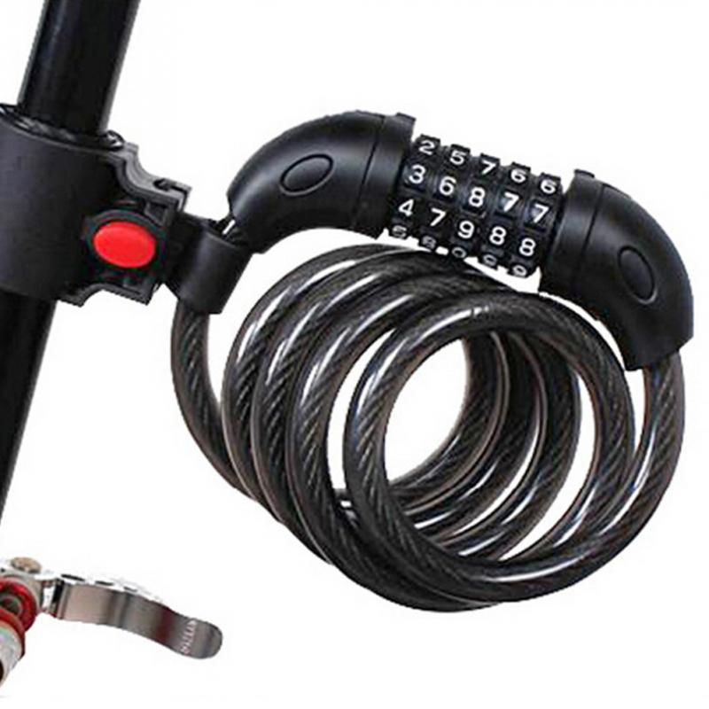 TY566 bicycle combination lock bicycle mountain bike wire lock anti-theft anti-shear universal lock 450g