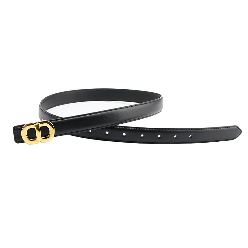 Picture of New Women's Alloy Buckle Belt All-match Simple Fashion Trend Matching dress Dress Pants Women's Belt