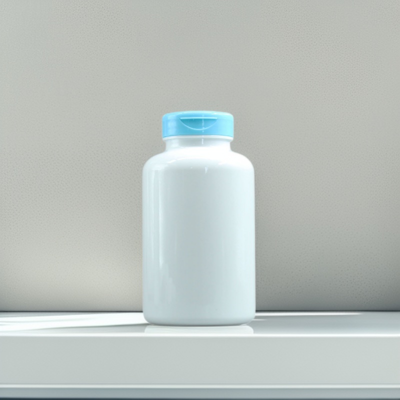 400ml Tablet Candy Bottle White Bottle Body Tablet Capsule Medicine Bottle Health Care Product Pet400Cc Plastic Bottle