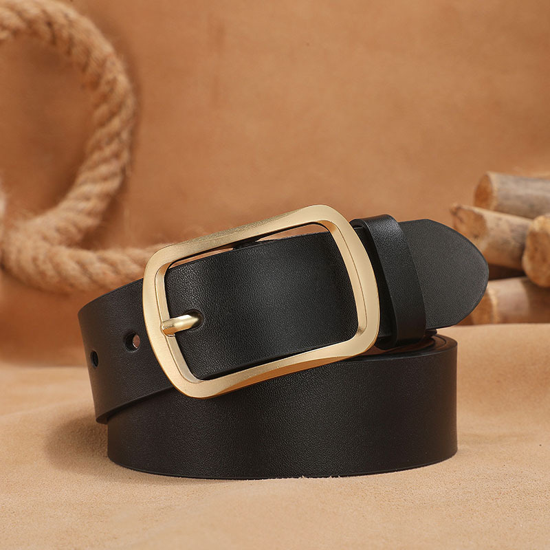 Picture of New belt leather men's belt real cowhide belt casual Joker men's pin buckle belt manufacturers wholesale