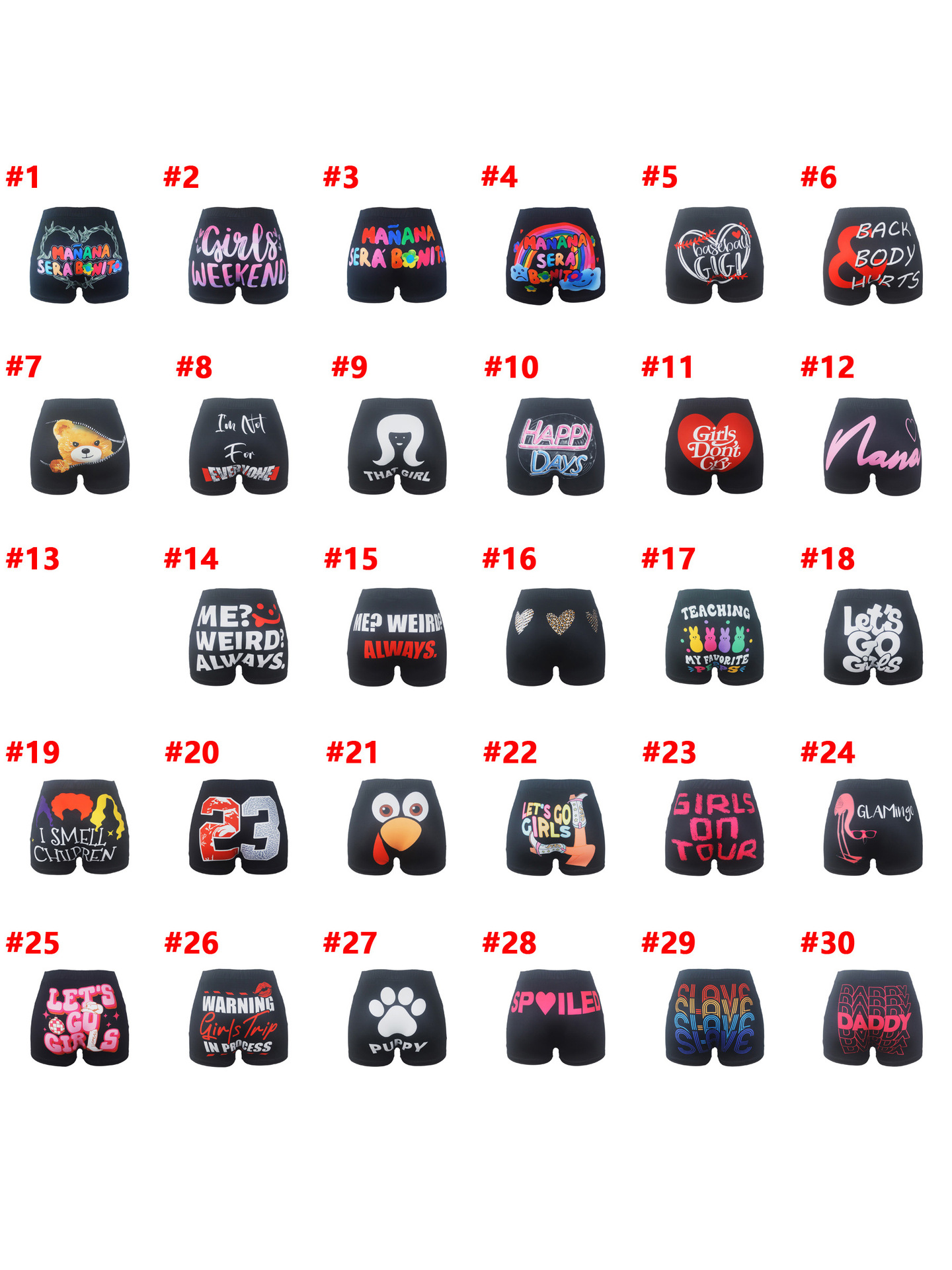 D9904 Amazon Best Selling European and American Clothing Sexy Women's Tight Shorts Pattern Printed Shorts Yoga Pants