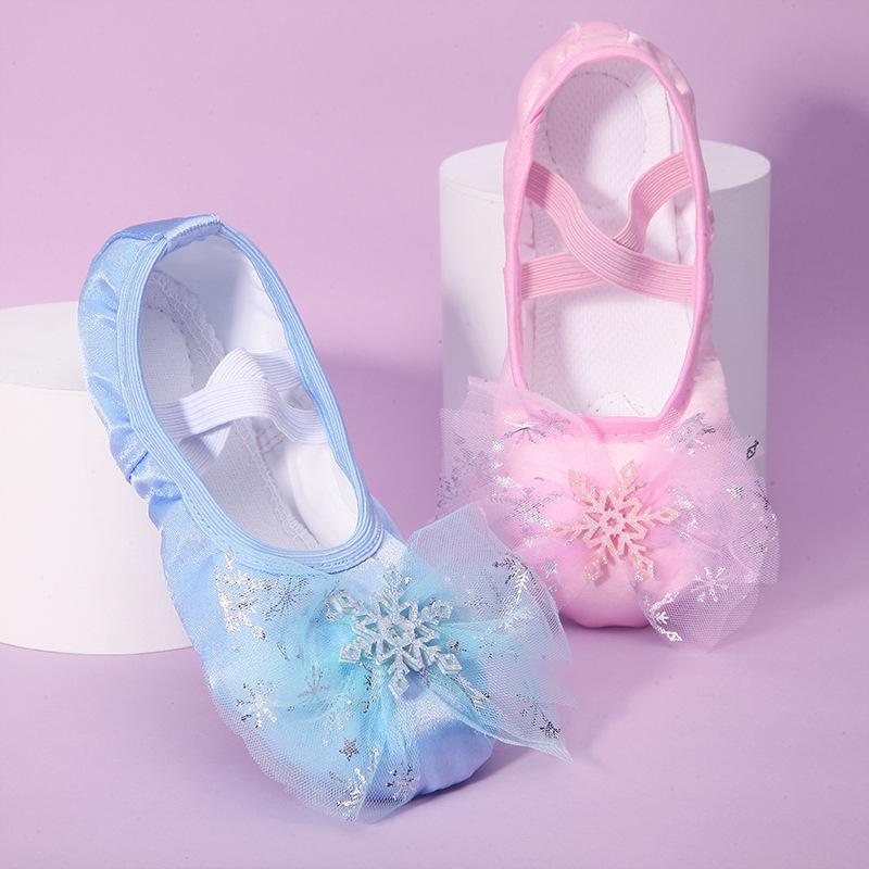 Picture of Cute Princess Dance Shoes for Kidsren, Soft-Soled Ballet Shoes for Girls, Chinese Dance Body Training Cat Claw Shoes 8009