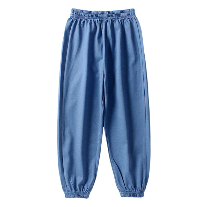 Summer Korean children's pants thin children's mosquito pants girls knitted cotton sports pants boys pants wholesale