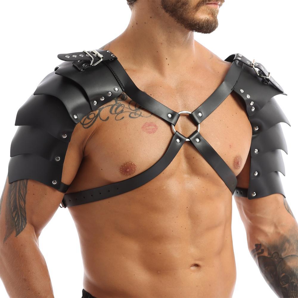 Picture of European Medieval Viking Men's Shoulder Armor Strap COSPLAY Halloween Carnival Playing Props