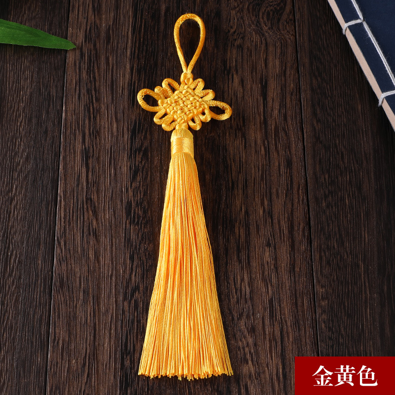 Picture of Chinese knot trumpet pendant exquisite tassel ear 6 plate Fang Sheng knot antique Han clothing decoration gift Accessories Wholesale