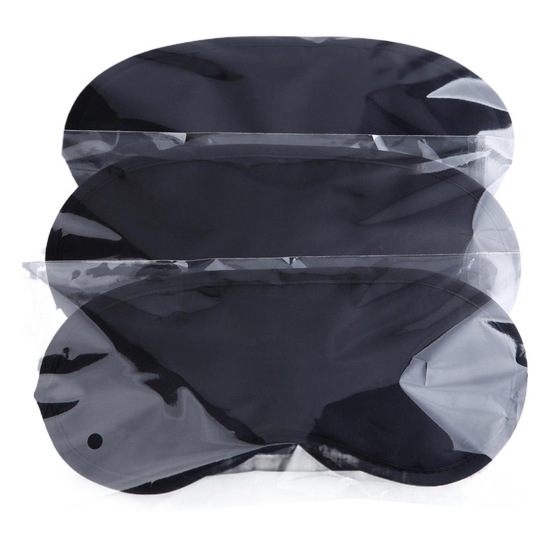 Picture of Shading sleep eye mask polyester black opaque gift expansion training activity lunch break travel eye mask wholesale