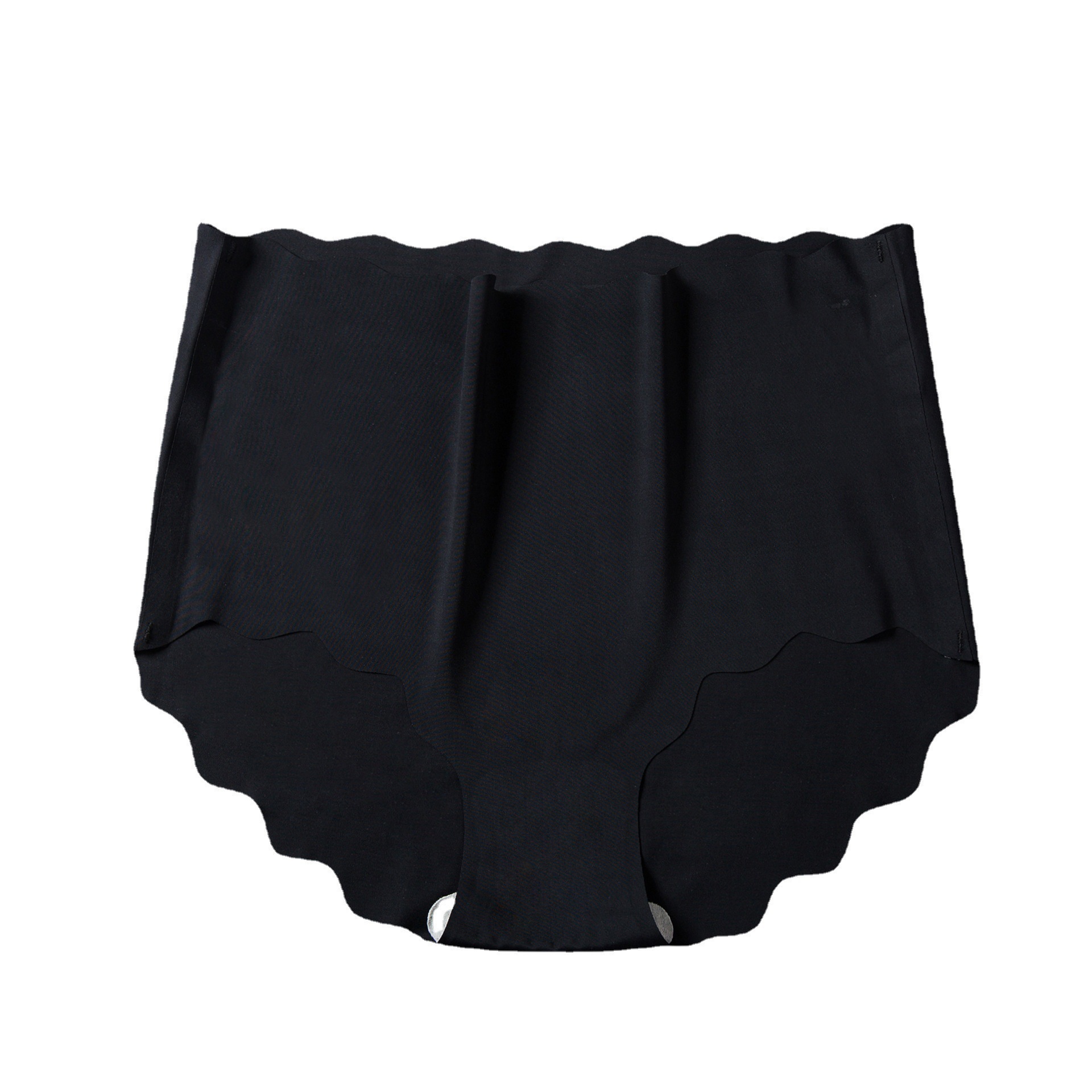 Picture of Ice Silk High Waist Underwear Women's Abdominal Tucking Traceless Large Size Solid Color Women's Underwear Cotton Crotch Breathable One-piece Underwear