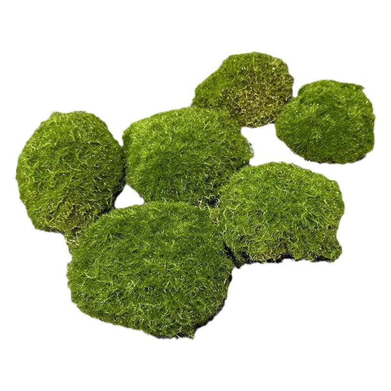 Bryophytes simulation Moss block hair planting stone size matching Moss stone moss lawn flocking decoration soft