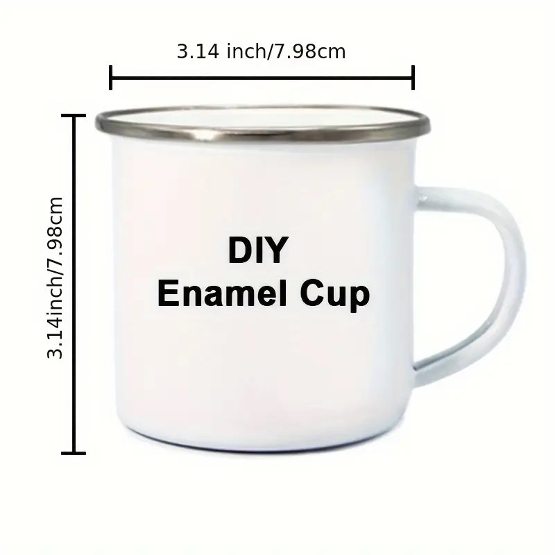 Enamel Cup Heat Transfer Enamel Cup Coated Enamel Cup Stainless Steel Enamel Cup