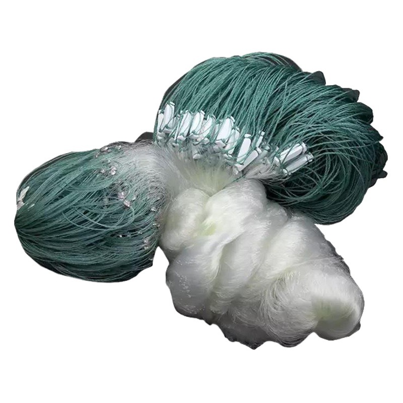 Fishing net sticky net wire mesh three-layer sunken net single-layer floating net hanging sub-net fishing net crucian carp silver carp white strip net dipping net