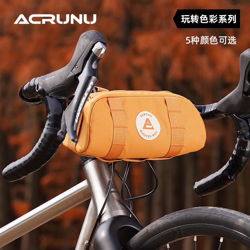 ACRUNU Bicycle Waterproof Head Bag Bicycle Riding Large Capacity Handlebar Bag Road Car Portable Front Beam Bag