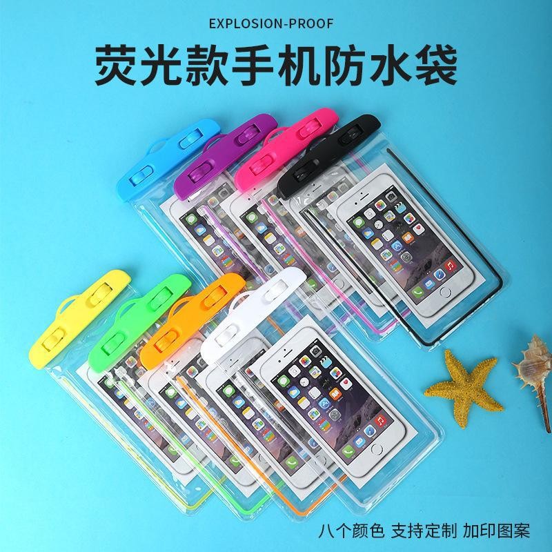 Picture of Outdoor Mobile Phone Waterproof Bag Luminous Pvc Transparent Sealed Diving Cover Floating Touch Screen Swimming Equipment Mobile Phone Case