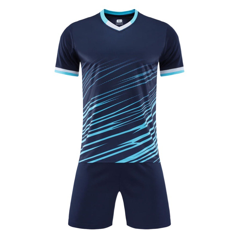 One-piece delivery football uniform suit sports cross-border competition training football uniform adult children breathable sweat-absorbent quick-drying