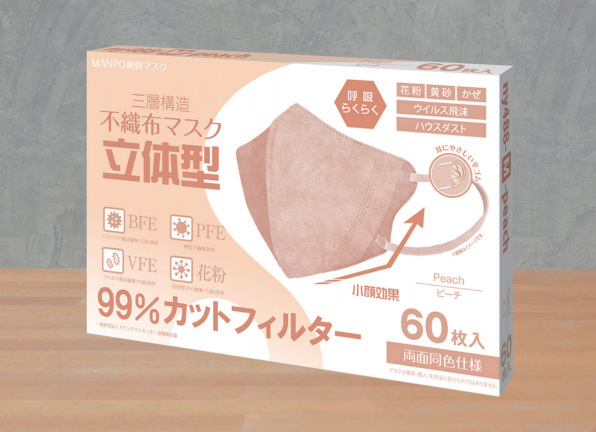 Picture of 3D Three-Dimensional High-Appearance Disposable Autumn Breathable Boxed Three-Layer Non-Tightening Full-Coverage Windproof Mask for Women