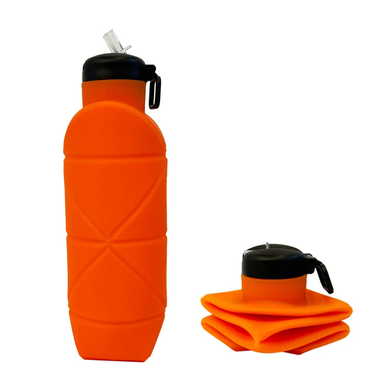 Picture of Platinum Silicone Diamond Folding Cup 700ml Outdoor Sports water bottle Cross Border Pocket Portable Kettle