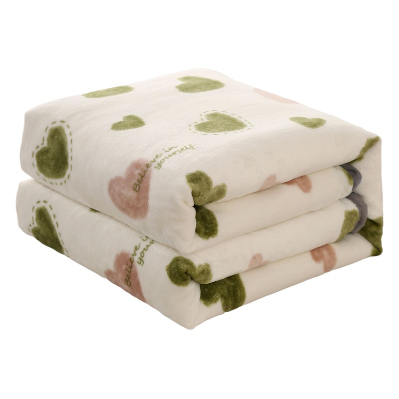 Flannel Blanket Thickened Milk Velvet Blanket Lunch Break Air Conditioning Blanket Store Qingyun Mink Velvet Gift Blanket Manufacturer Wholesale