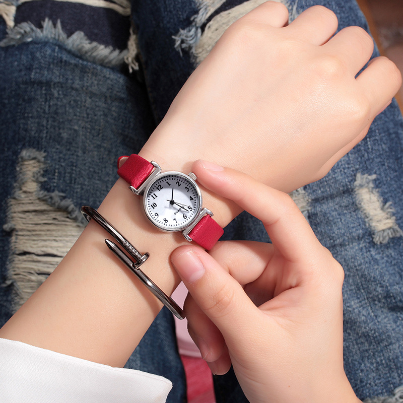 New Korean Style Fashion Watch Simple Women's Small Watch Digital Face Fashion Small Girl Women's Student Watch