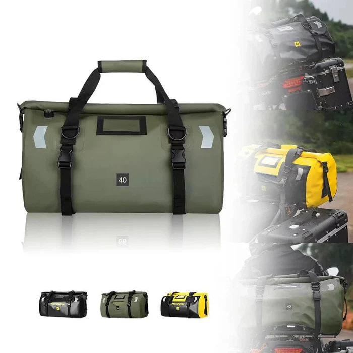 Motorcycle Travel Bag Long-distance Motorcycle Travel Large Capacity Vehicle Bag Outdoor Off-road Waterproof Travel Bag Storage Rear Bag